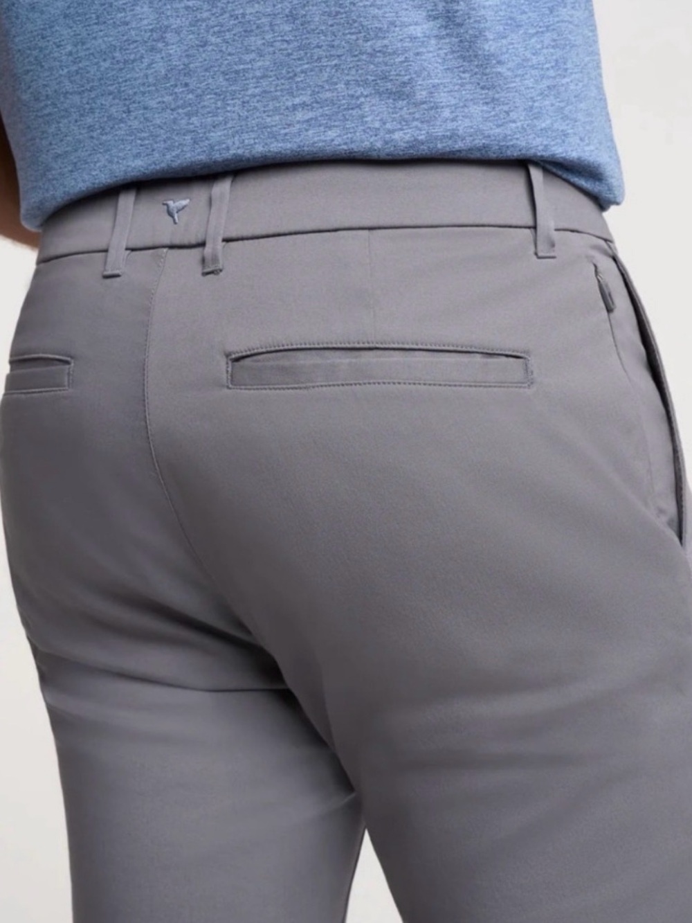 Birddogs Stretch Khakis Slim Pant Chino Unlined Mens 32 Gray Work Casual Travel - Picture 3 of 12